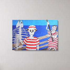 Fischfang Leinwanddruck