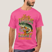 Fischfang Lover Baseball T-Shirt (Vorderseite)
