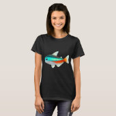 Fischfang-Mama T-Shirt (Vorne ganz)