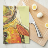 Fischfang mit Bachforellen, Ichthyologie Geschirrtuch (Viertel Falte)