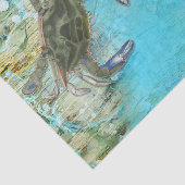 Fischfang mit Blauer Krebse Seidenpapier (Ausschnitt)