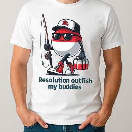 Fischfang mit Vater, der von Lachen angeregt wird T-Shirt