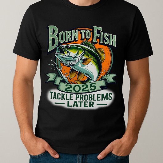 Fischfang mit Vater, der von Lachen angeregt wird T-Shirt