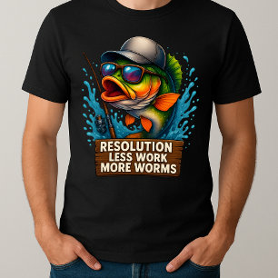 Fischfang mit Vater, der von Lachen angeregt wird T-Shirt