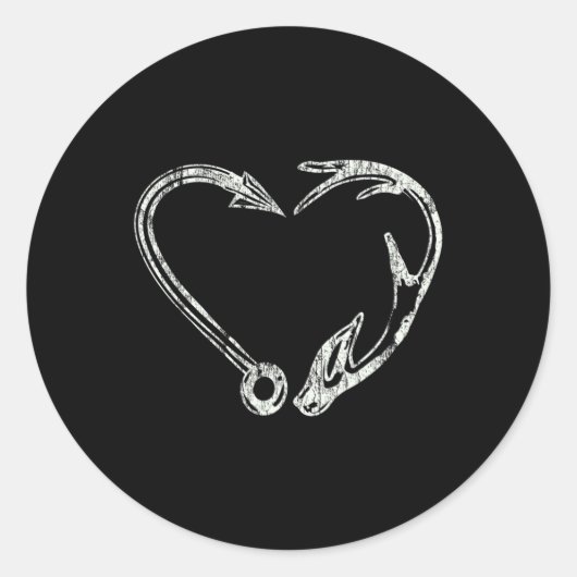 Fischfang & Schattenjäger Hirschjagd Runder Aufkleber (Vorderseite)