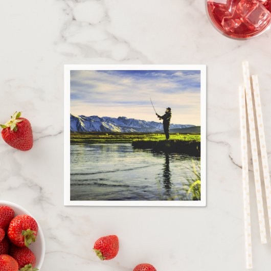 Fischfang Serviette (Beispiel)