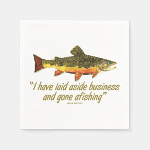 Fischfang Serviette
