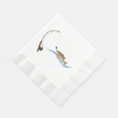 Fischfang Serviette (Ecke)