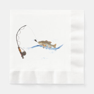Fischfang Serviette