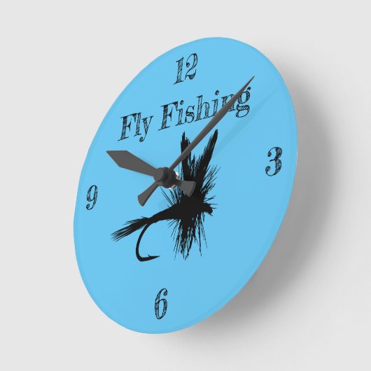 Fischfang Thunder_Cove Runde Wanduhr (Winkel)