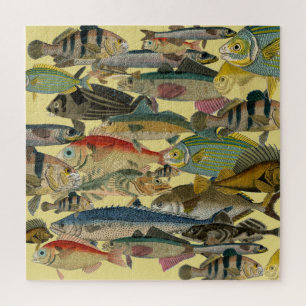 Fischfang Tiefseefischerei in exotischen tropische Puzzle