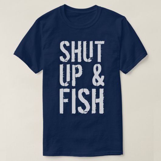 Fischfang und Fischfang beenden T-Shirt (Design vorne)