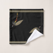 Fischfang und Forelle Badhandtuch Set (Waschlappen)