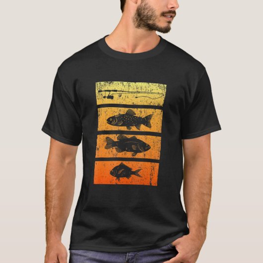 Fischfang und verschiedene Fischangler T-Shirt (Vorderseite)