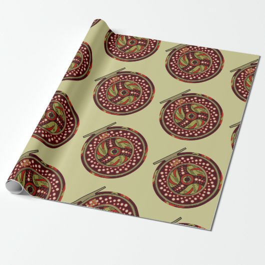 Fischfang Weihnachten Geschenkpapier (Ungerollt)