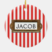 Fischfang Weihnachtskollektiv Keramik Ornament (Hinten)