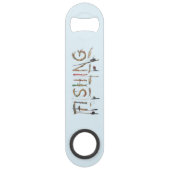 Fischfang Word Flaschenöffner (Vorderseite)