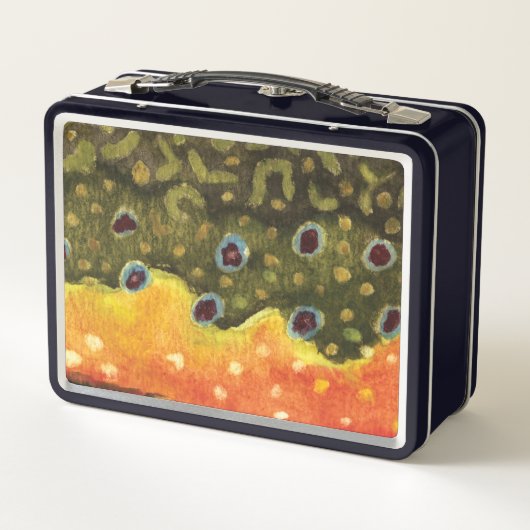 Fischfänger Metall Brotdose (Rückseite)