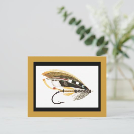 Fischfanggrafik Einladung (Stehend Vorderseite)