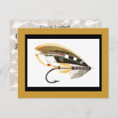 Fischfanggrafik Einladung (Vorne/Hinten)