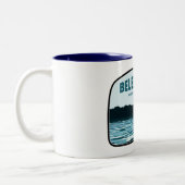 Fischfangrasse Belews Lake North Carolina Zweifarbige Tasse (Links)