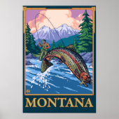 Fischfangszene - Montana Poster (Vorne)