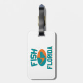 Fischfarben Floridas Gepäckanhänger (Rückseite vertikal)