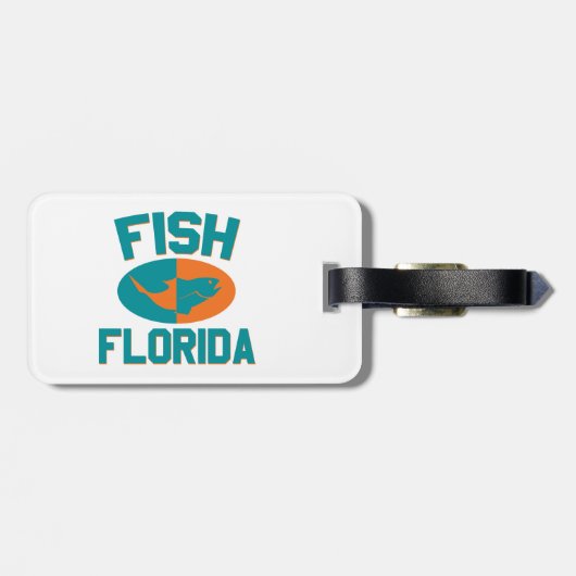 Fischfarben Floridas Gepäckanhänger (Rückseite horizontal)