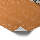 Fischfarben-Skizzen Minimalistisches Flachplakat Poster (Ecke)