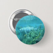 Fischfisch... Unterwasserfischdesign Button (Vorne & Hinten)