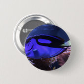 Fischfischen-Seegewohnheit personifizieren Button (Vorne & Hinten)
