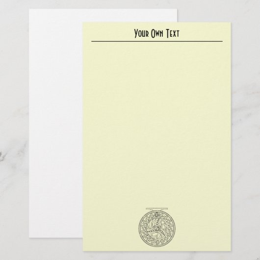 Fischfischerei Briefpapier (Vorne/Hinten)