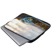 Fischfloß und -rasen Landschaftlich Laptopschutzhülle (Vorne Knopf)