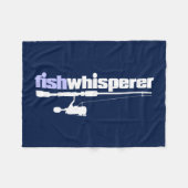Fischflüster Fleecedecke (Vorderseite (Horizontal))