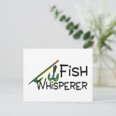 Fischflüster Postkarte (Stehend Vorderseite)
