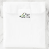 Fischflüster Quadratischer Aufkleber (Tasche)