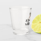 Fischflüster Schnapsglas (Links)