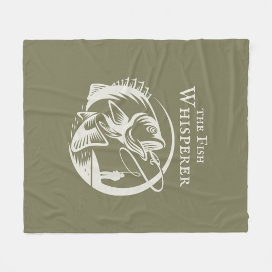 Fischflüster Sportfischerei im Freien Fleecedecke (Vorderseite (Horizontal))