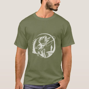Fischflüster Sportfischerei im Freien T-Shirt