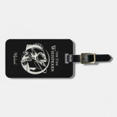 Fischflüster Sporty Fisherman mit Namen Gepäckanhänger (Vorderseite horizontal)