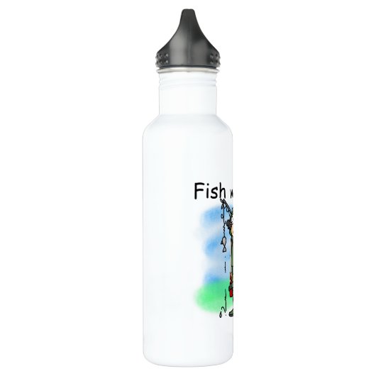 Fischflüster Trinkflasche (Links)