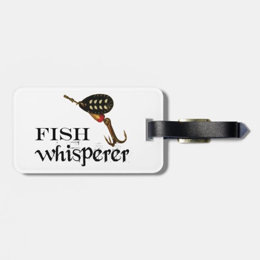 Fischflüsterer Gepäckanhänger (Rückseite horizontal)
