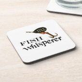 Fischflüsterer mit Keule Untersetzer (Linke Seite)