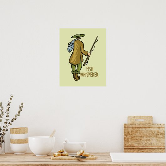 Fischflüsterer Poster (Küche)