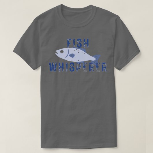 Fischflüstergrafie T-Shirt (Design vorne)