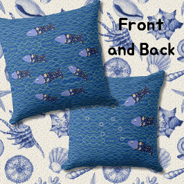 Fischfresser Fischer Seehunde Kissen