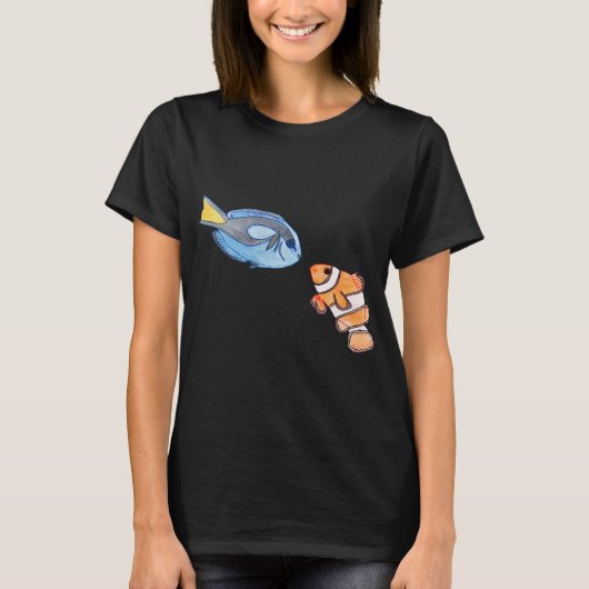 Fischfreunde finden T-Shirt (Vorderseite)