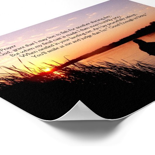 Fischgebet Poster (Ecke)