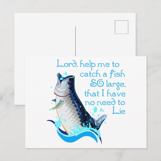 Fischgebet Postkarte (Vorne/Hinten)