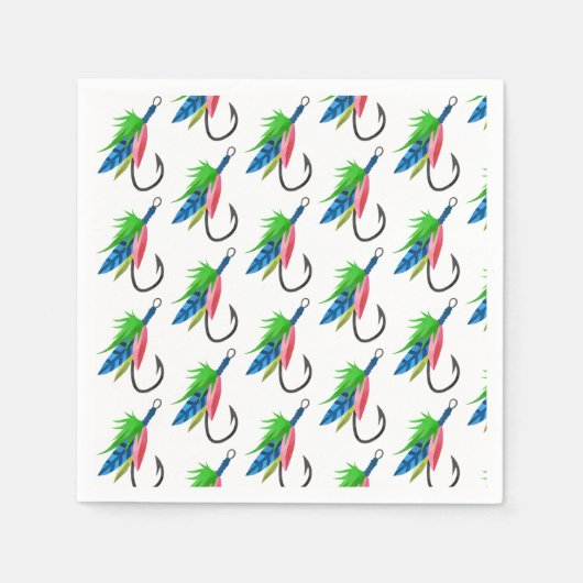 Fischgeburtsmuster Serviette (Vorderseite)
